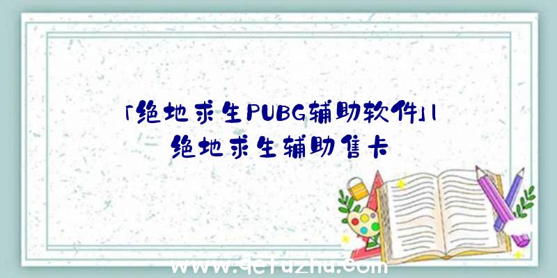 「绝地求生PUBG辅助软件」|绝地求生辅助售卡